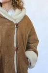 Shearling Style Cocoon Coat S/M