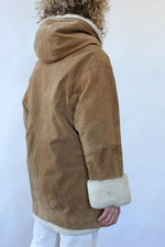 Shearling Style Cocoon Coat S/M