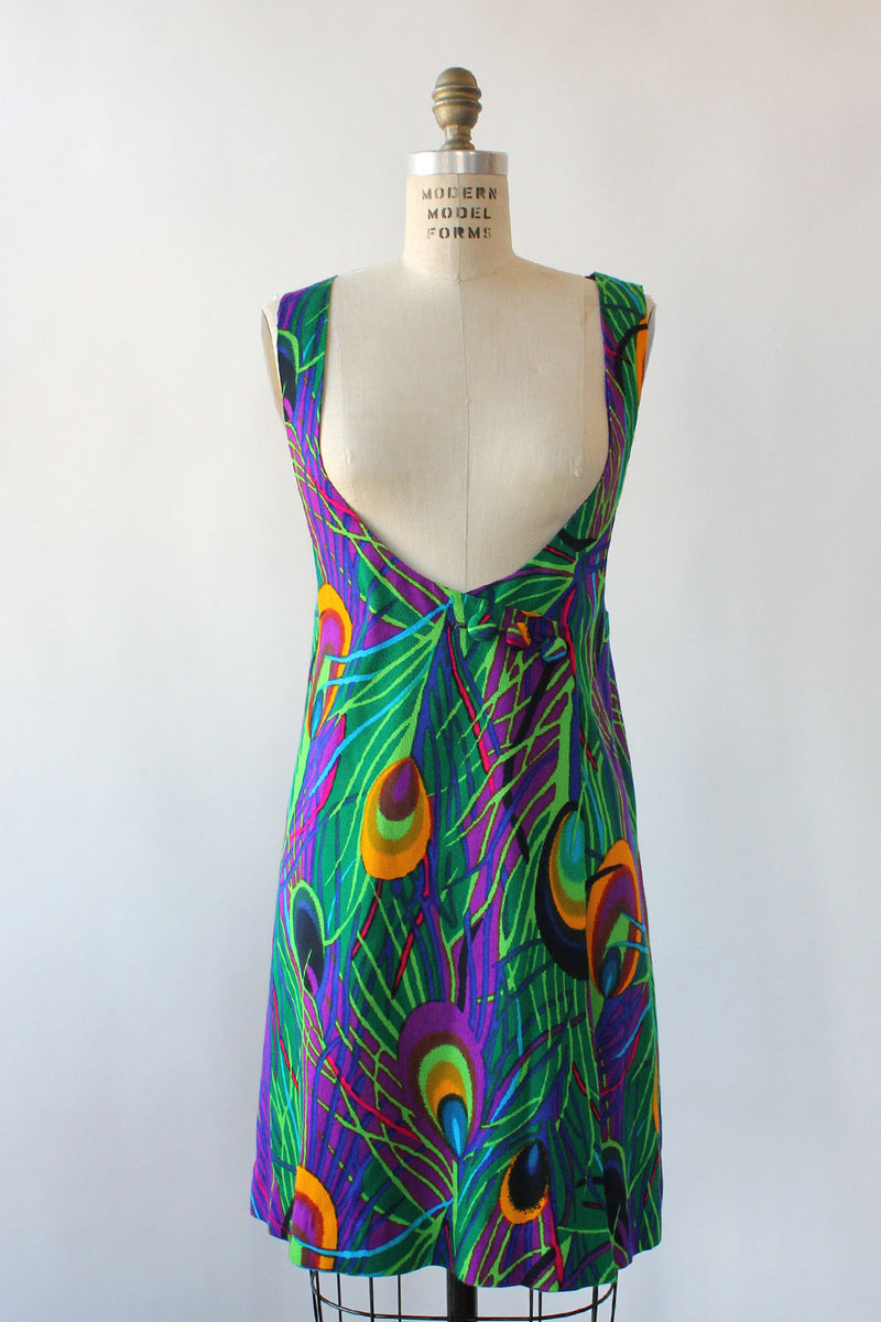 Peacock Scoop Jumper Dress S/M OMNIA Peacock Scoop Jumper Dress S/M OMNIA