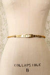 Golden Braid Skinny Belt