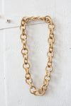 Hand Carved Wooden Chain Necklace