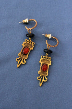 Mixed Media Drop Earrings