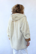 Shearling Style Cocoon Coat S/M