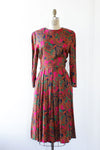 Pink Paisley Midi Dress M/L
