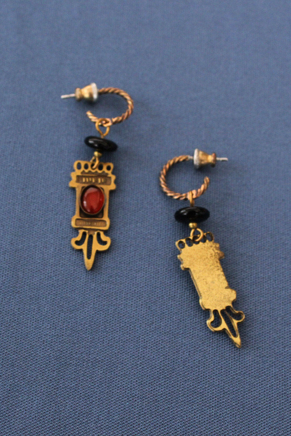 Mixed Media Drop Earrings
