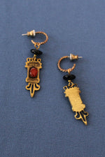 Mixed Media Drop Earrings