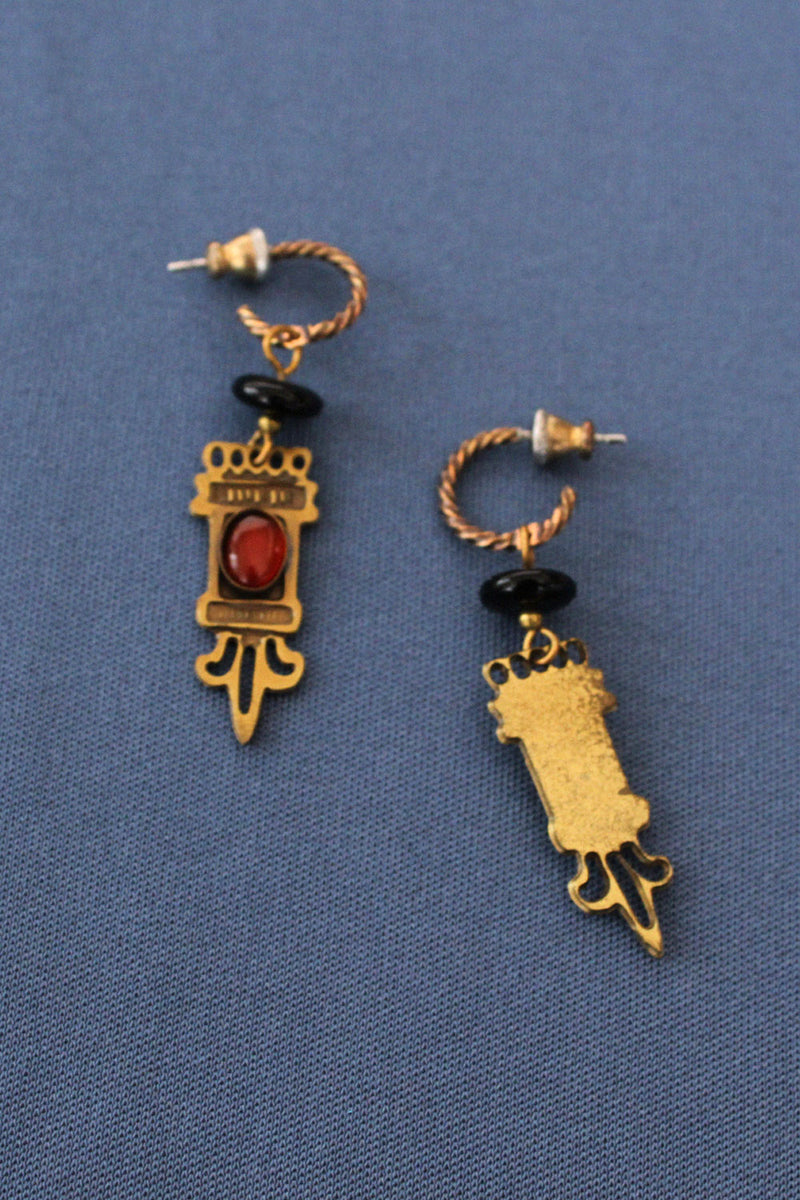 Mixed Media Drop Earrings