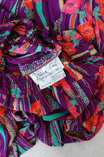 Diane Freis Floral Skirt L