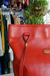 Vermillion 70s Leather Tote