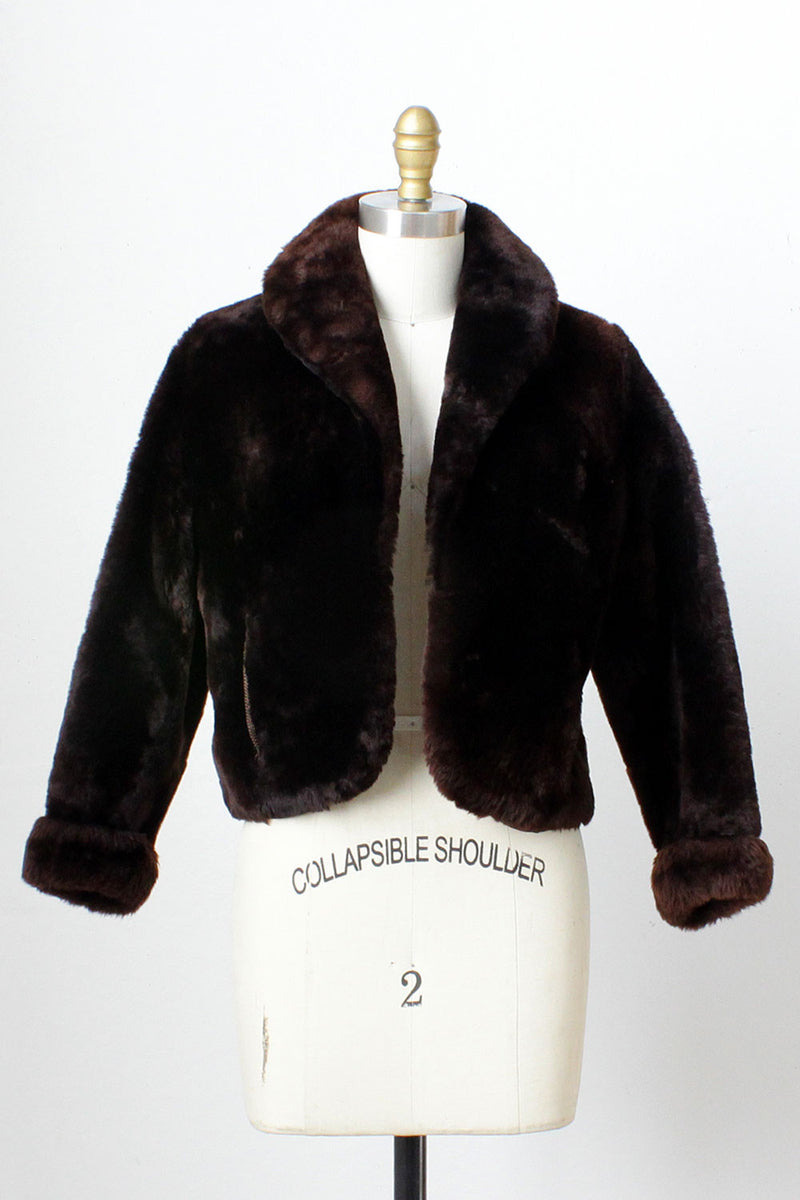Fluffy Cropped Coat XS/S