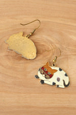 Kitty Enamel Earrings
