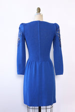 Cobalt Ribboned Mesh Inset Dress M/L