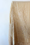 Ecru Embroidered Silk Piano Shawl