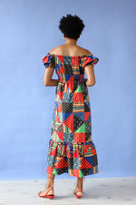 Fritzi Patchwork Print Dress XS/S