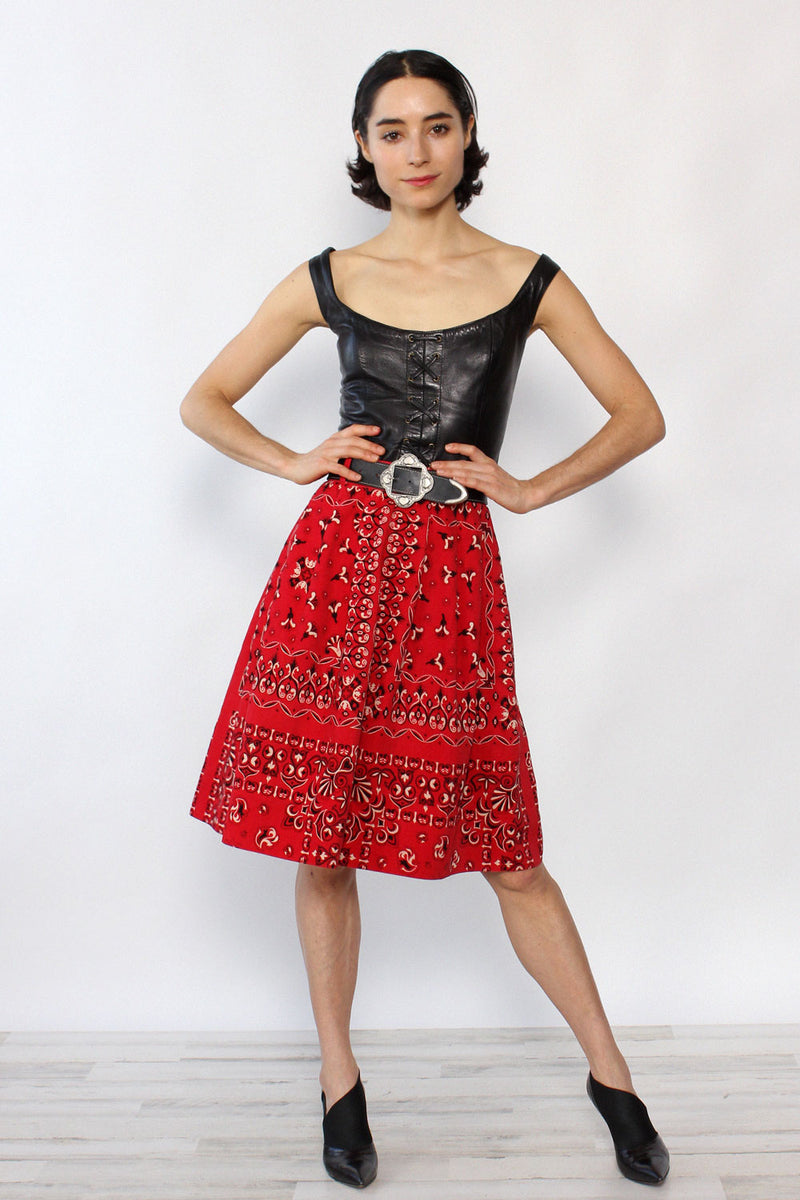 Bandana Corduroy Skirt XS/S