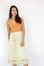 Ivory Bali Lace Wrap Skirt
