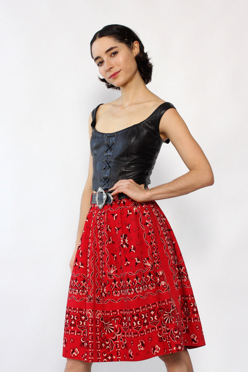 Bandana Corduroy Skirt XS/S