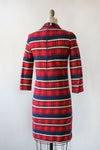College Plaid Knit Dress M