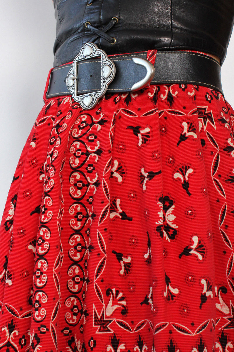 Bandana Corduroy Skirt XS/S
