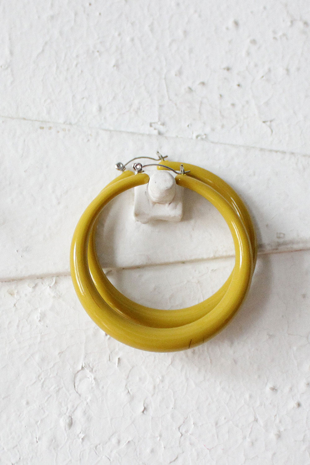Mustard Hoop Earrings