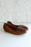 Embellished Leather Moccasins 8 1/2