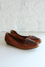 Embellished Leather Moccasins 8 1/2