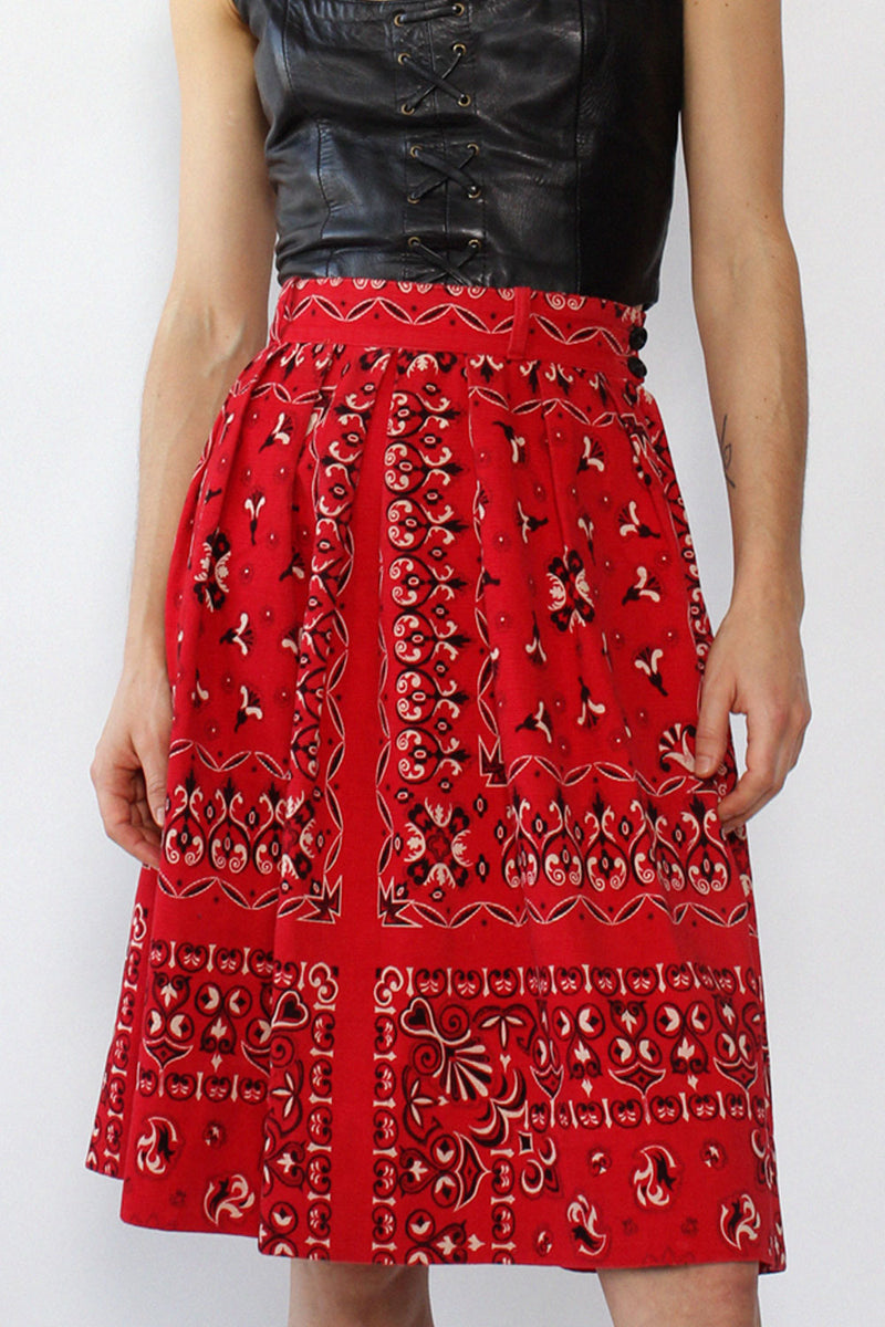 Bandana Corduroy Skirt XS/S