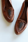 Embellished Leather Moccasins 8 1/2