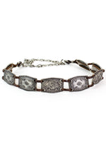 Cast Metal & Leather Belt