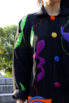Silk Scapes Slouchy Coat S/M