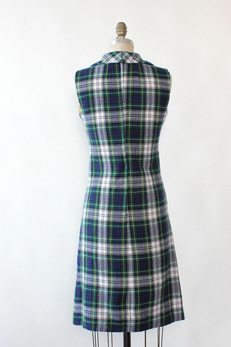 Tartan Keyhole Dress M