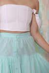 Seafoam Ruffled Petticoat Skirt S