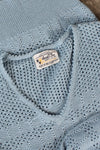 Baby Blue Pointelle Sweater S/M