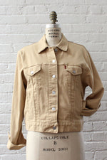 Khaki Levis Denim Trucker Jacket M