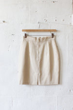 Benetton Ivory Wool Pencil Skirt S