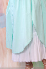 Seafoam Ruffled Petticoat Skirt S