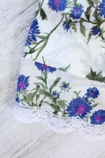Violet Floral Slip Skirt XS-M