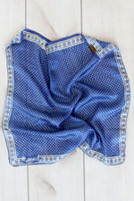 Blue Dot & Star Scarf
