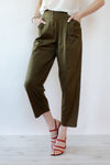 Charles Jourdan Olive Crop Trousers XS/S