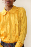 Honey Silk Jacquard Blouse M