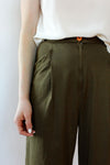 Charles Jourdan Olive Crop Trousers XS/S