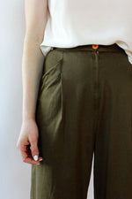 Charles Jourdan Olive Crop Trousers XS/S