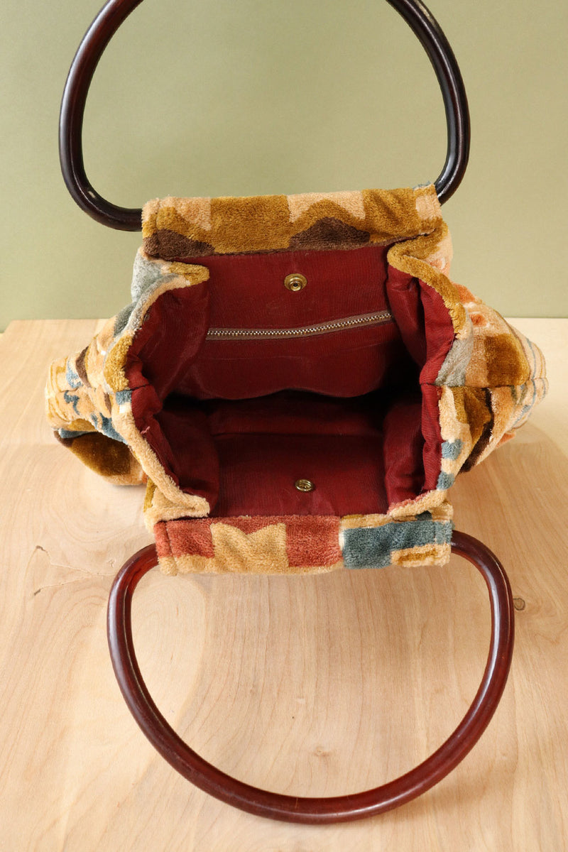 Chenille Earthy Carpet Bag