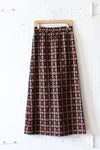 Woven Puzzle Maxi Skirt S/M