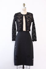 Jacquard Flare Lace Inset Skirt M/L