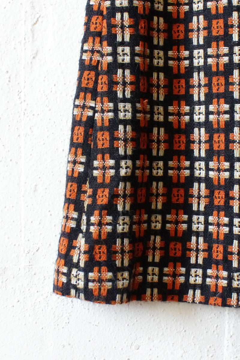 Woven Puzzle Maxi Skirt S/M