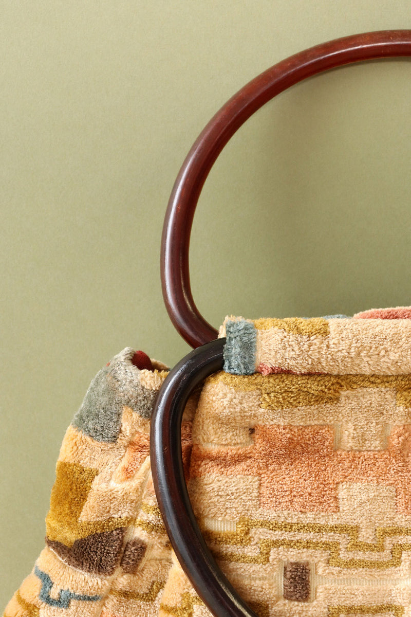 Chenille Earthy Carpet Bag
