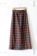 Woven Puzzle Maxi Skirt S/M