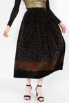 Baroque Velvet Skirt M