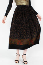 Baroque Velvet Skirt M